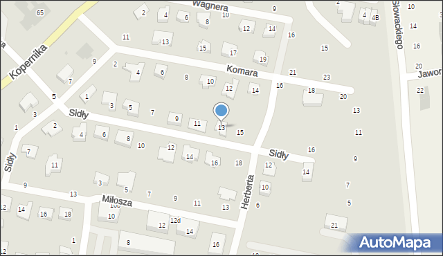 Pruszcz Gdański, Sidły Janusza, 13, mapa Pruszcz Gdański