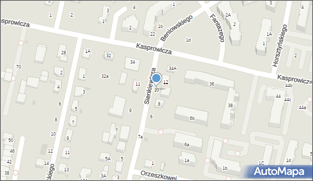 Pruszcz Gdański, Sienkiewicza Henryka, 10, mapa Pruszcz Gdański