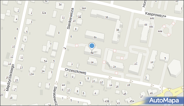 Pruszcz Gdański, Sienkiewicza Henryka, 6a, mapa Pruszcz Gdański