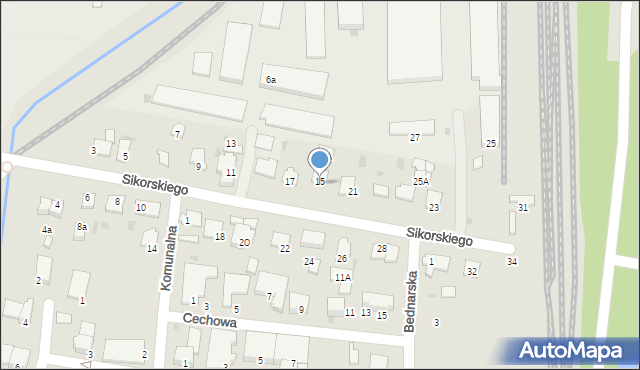 Pruszcz Gdański, Sikorskiego Władysława, gen., 19, mapa Pruszcz Gdański