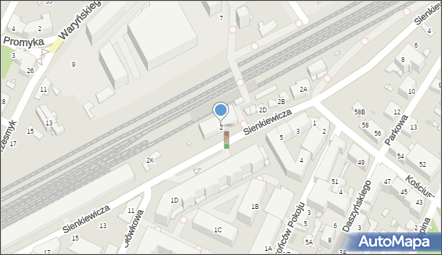 Pruszków, Sienkiewicza Henryka, 2, mapa Pruszków