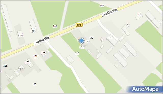 Pruszyn-Pieńki, Siedlecka, 144, mapa Pruszyn-Pieńki