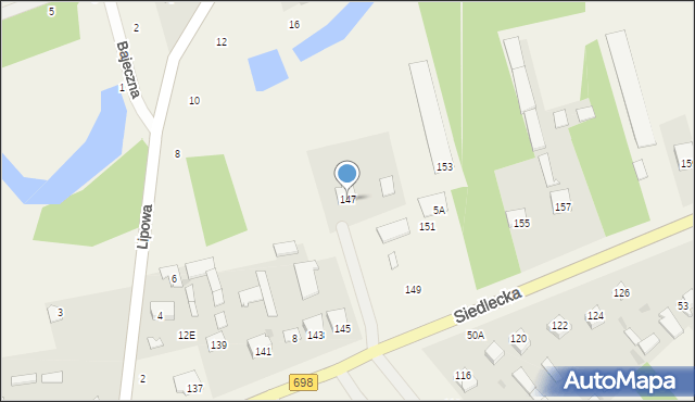 Pruszyn-Pieńki, Siedlecka, 147, mapa Pruszyn-Pieńki