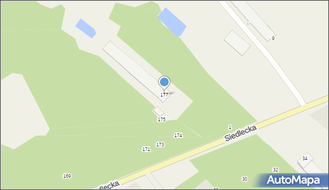 Pruszyn-Pieńki, Siedlecka, 177, mapa Pruszyn-Pieńki