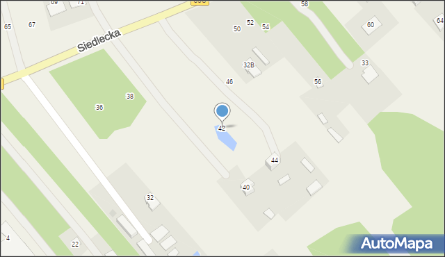 Pruszyn-Pieńki, Siedlecka, 42, mapa Pruszyn-Pieńki