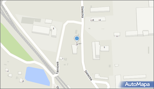 Przemyśl, Sielecka, 14, mapa Przemyśla