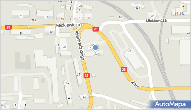 Przemyśl, Siemiradzkiego Henryka, 17, mapa Przemyśla