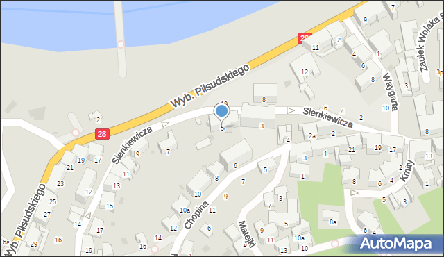 Przemyśl, Sienkiewicza Henryka, 5, mapa Przemyśla