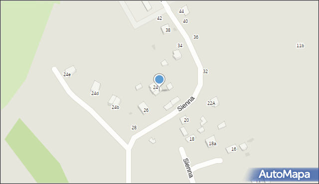 Przemyśl, Sienna, 24a, mapa Przemyśla