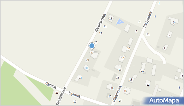 Przyłęki, Siedliskowa, 27, mapa Przyłęki