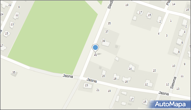 Przyłęki, Siedliskowa, 41, mapa Przyłęki