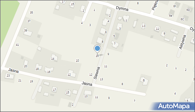 Przyłęki, Siewna, 10, mapa Przyłęki