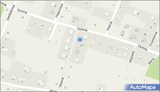 Przyłęki, Siewna, 3, mapa Przyłęki