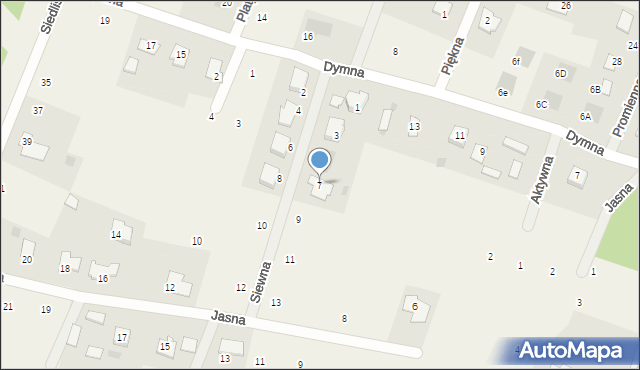 Przyłęki, Siewna, 7, mapa Przyłęki