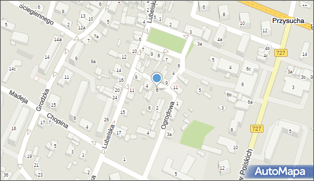 Przysucha, Sienkiewicza Henryka, 6, mapa Przysucha