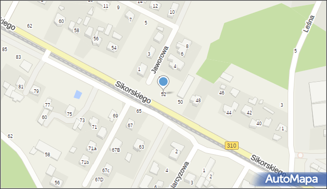 Psarskie, Sikorskiego Władysława, gen., 52, mapa Psarskie