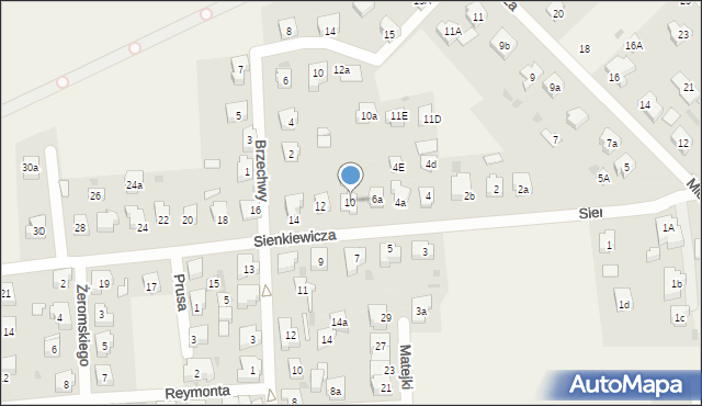 Pszczółki, Sienkiewicza Henryka, 10, mapa Pszczółki