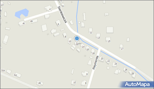 Pyrzyce, Sienkiewicza Henryka, 12, mapa Pyrzyce