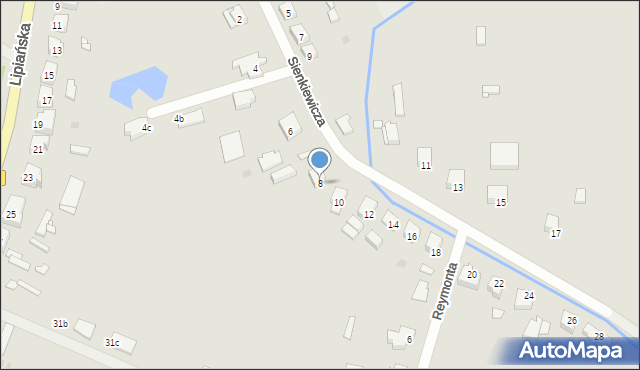 Pyrzyce, Sienkiewicza Henryka, 8, mapa Pyrzyce