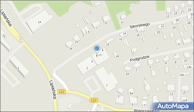 Pyrzyce, Sikorskiego Władysława, gen., 6, mapa Pyrzyce