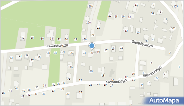 Pysznica, Sienkiewicza Henryka, 21, mapa Pysznica