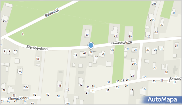 Pysznica, Sienkiewicza Henryka, 39, mapa Pysznica