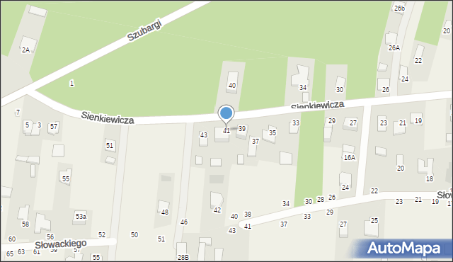 Pysznica, Sienkiewicza Henryka, 41, mapa Pysznica