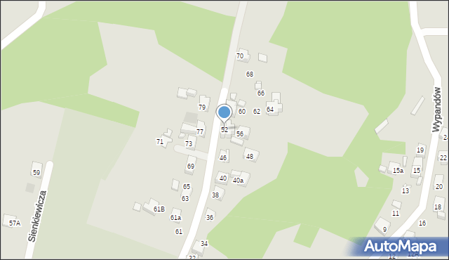 Radlin, Sienkiewicza Henryka, 52, mapa Radlin