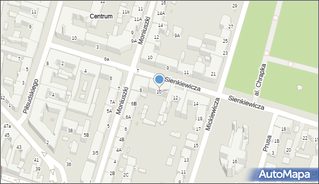 Radom, Sienkiewicza Henryka, 10, mapa Radomia