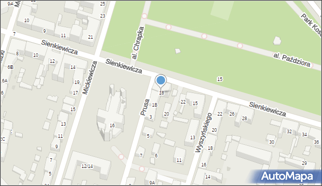 Radom, Sienkiewicza Henryka, 18, mapa Radomia