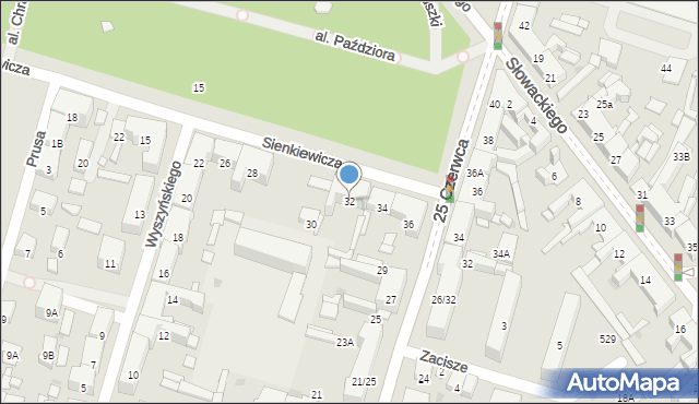 Radom, Sienkiewicza Henryka, 32, mapa Radomia