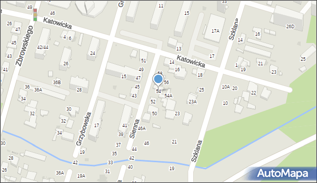 Radom, Sienna, 54, mapa Radomia