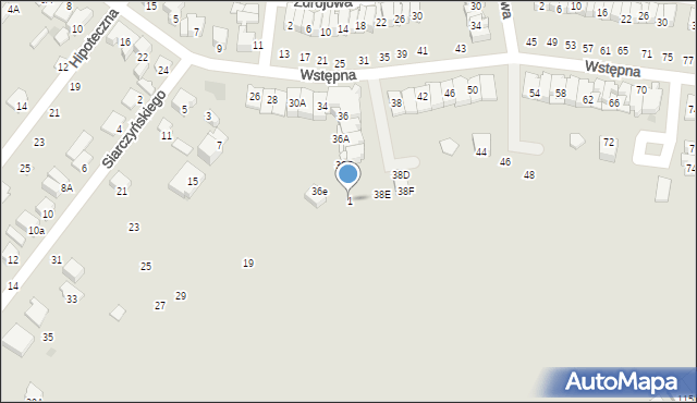 Radom, Siarczyńskiego Franciszka, ks., 1, mapa Radomia