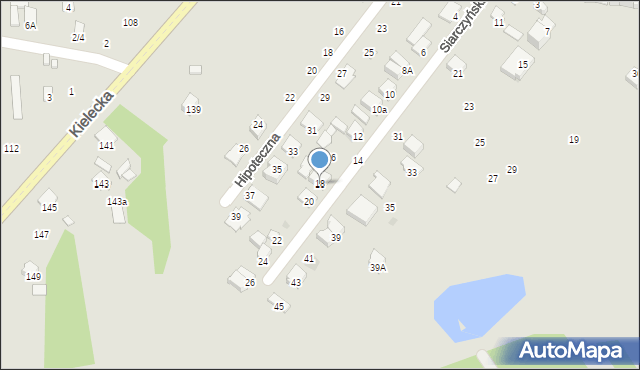 Radom, Siarczyńskiego Franciszka, ks., 18, mapa Radomia