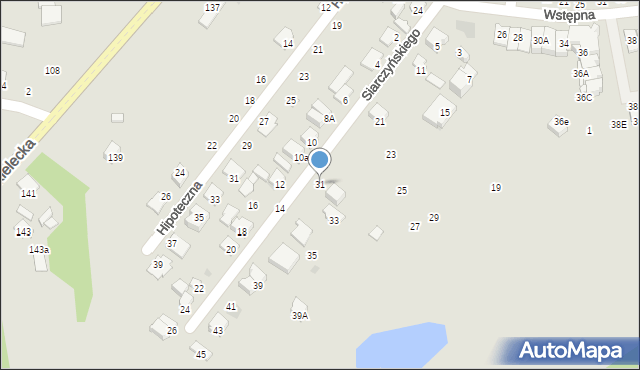 Radom, Siarczyńskiego Franciszka, ks., 31, mapa Radomia