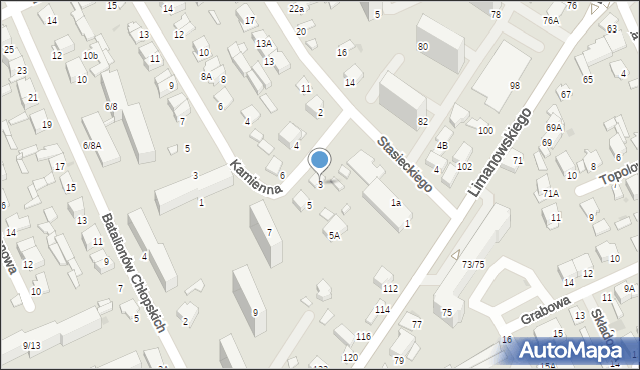 Radom, Sikorskiego Władysława, gen., 3, mapa Radomia