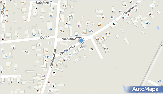 Radomsko, Sienkiewicza Henryka, 25, mapa Radomsko
