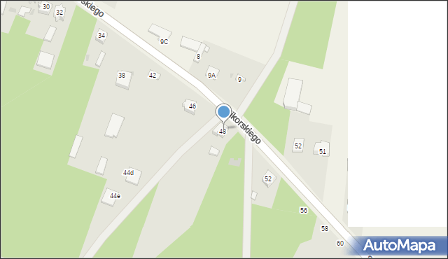Radomsko, Sikorskiego Władysława, gen., 50, mapa Radomsko