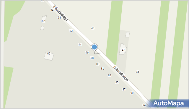 Radomsko, Sikorskiego Władysława, gen., 78-80, mapa Radomsko