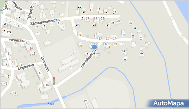 Radymno, Sienkiewicza Henryka, 2, mapa Radymno