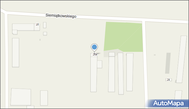 Radzanów, Siemiątkowskiego Ryszarda, 26a, mapa Radzanów