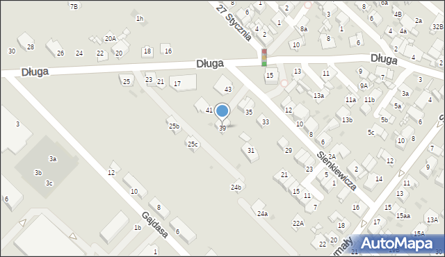 Radzionków, Sienkiewicza Henryka, 39, mapa Radzionków