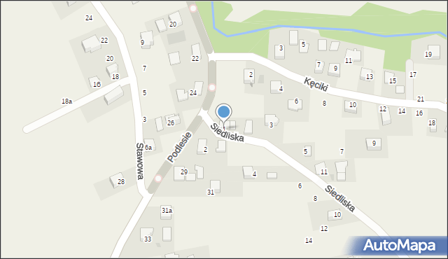 Radziszów, Siedliska, 1, mapa Radziszów