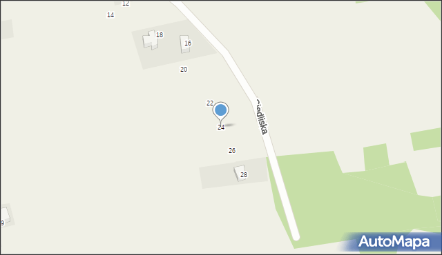 Radziszów, Siedliska, 24, mapa Radziszów