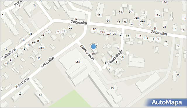 Radzyń Podlaski, Sikorskiego Władysława, gen., 10, mapa Radzyń Podlaski