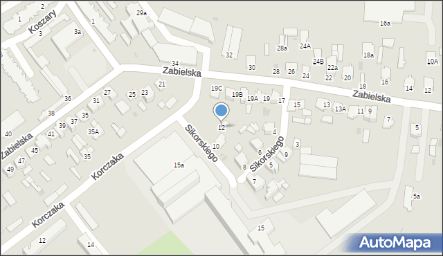 Radzyń Podlaski, Sikorskiego Władysława, gen., 12, mapa Radzyń Podlaski