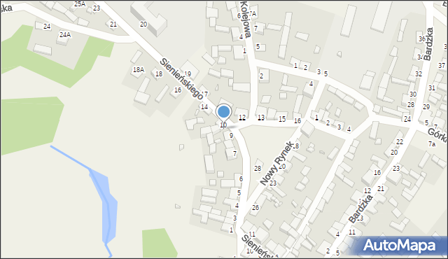 Raków, Sienieńskiego Jana, 13A, mapa Raków