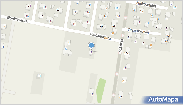 Rędziny, Sienkiewicza Henryka, 4, mapa Rędziny