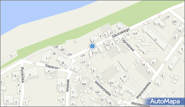 Rewal, Sikorskiego Władysława, gen., 3, mapa Rewal