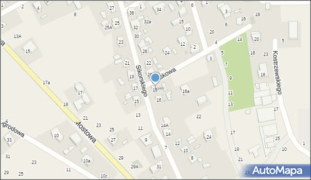 Rogalinek, Sikorskiego Władysława, gen., 18, mapa Rogalinek